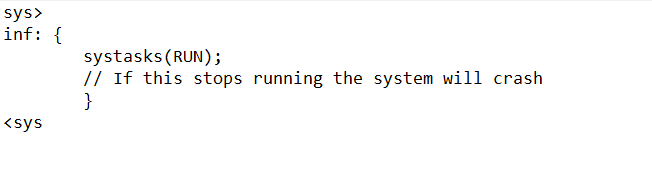 Some system code